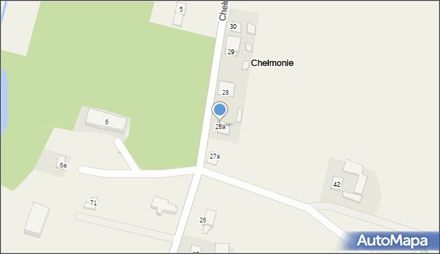Chełmonie, Chełmonie, 28a, mapa Chełmonie