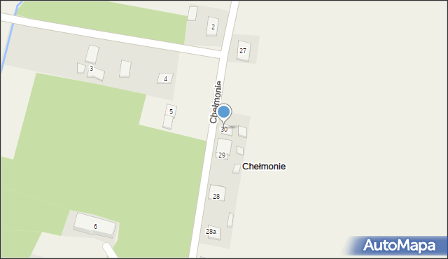 Chełmonie, Chełmonie, 30, mapa Chełmonie