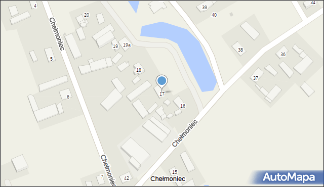 Chełmoniec, Chełmoniec, 17, mapa Chełmoniec