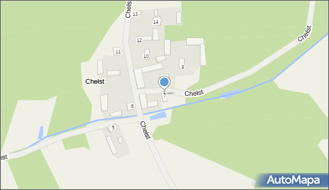 Chełst, Chełst, 7, mapa Chełst