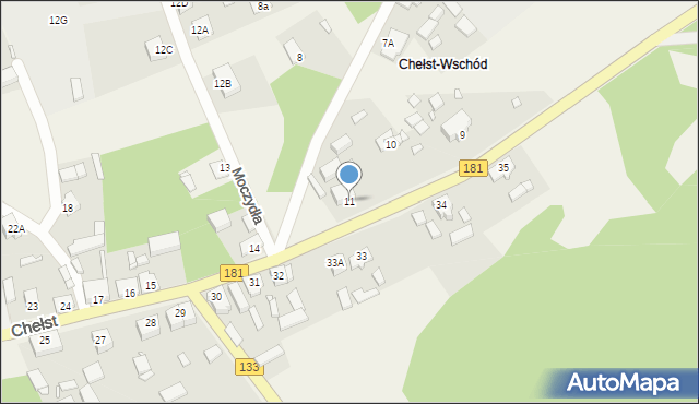 Chełst, Chełst, 11, mapa Chełst