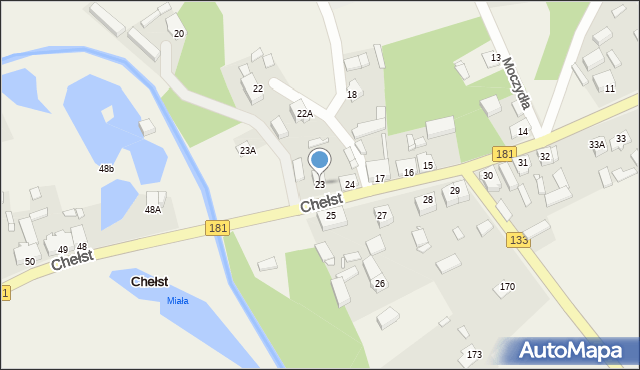 Chełst, Chełst, 23, mapa Chełst
