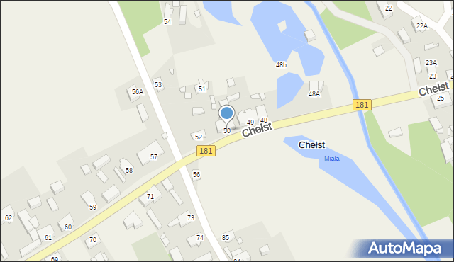 Chełst, Chełst, 50, mapa Chełst