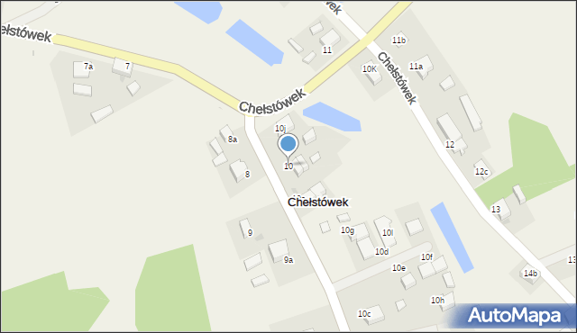 Chełstówek, Chełstówek, 10, mapa Chełstówek