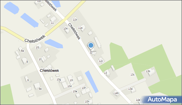 Chełstówek, Chełstówek, 12, mapa Chełstówek