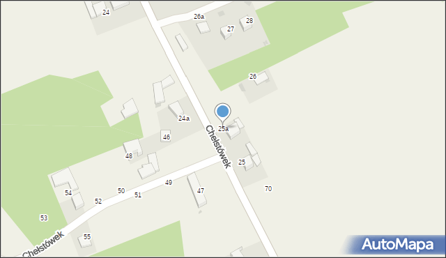 Chełstówek, Chełstówek, 25a, mapa Chełstówek