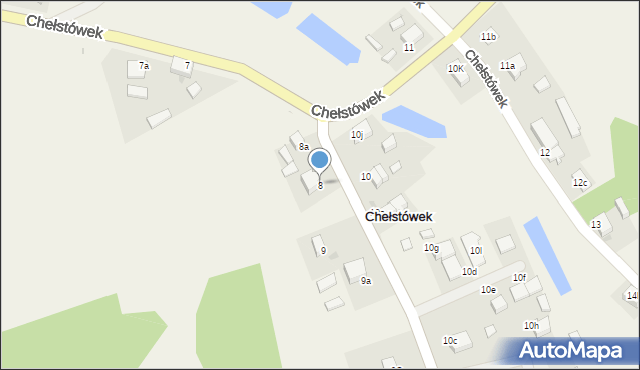 Chełstówek, Chełstówek, 8, mapa Chełstówek