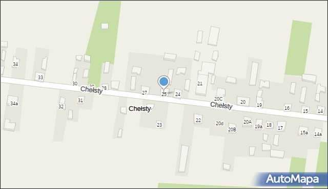 Chełsty, Chełsty, 25, mapa Chełsty