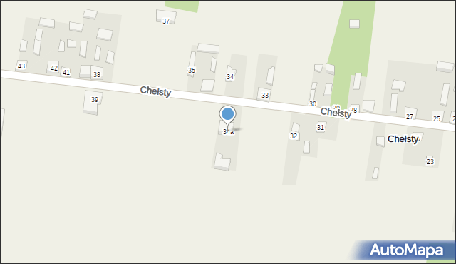 Chełsty, Chełsty, 34a, mapa Chełsty