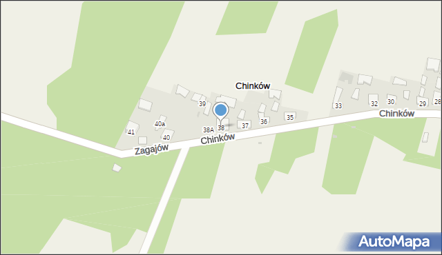 Chinków, Chinków, 38, mapa Chinków