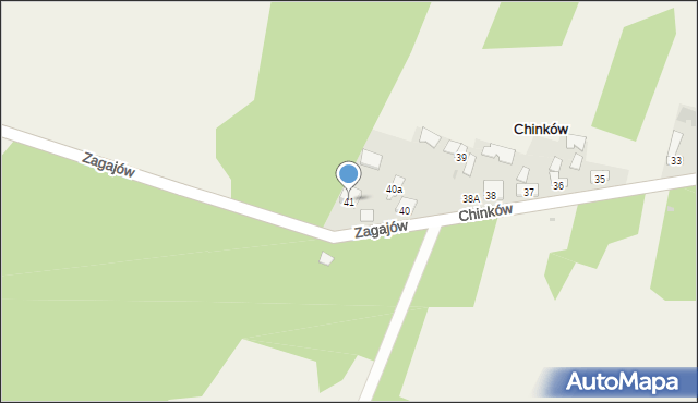 Chinków, Chinków, 41, mapa Chinków