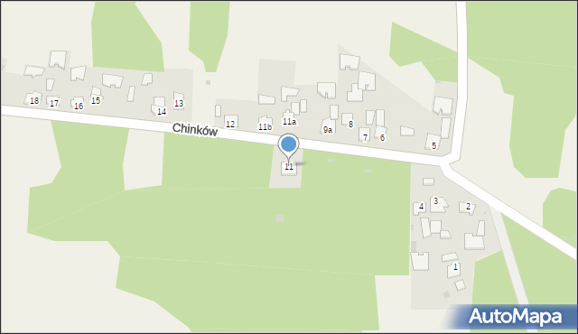 Chinków, Chinków, 9, mapa Chinków