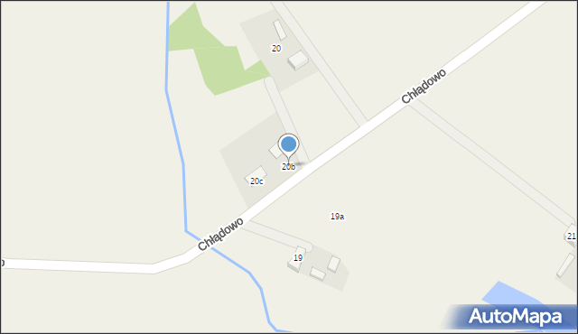 Chłądowo, Chłądowo, 20b, mapa Chłądowo