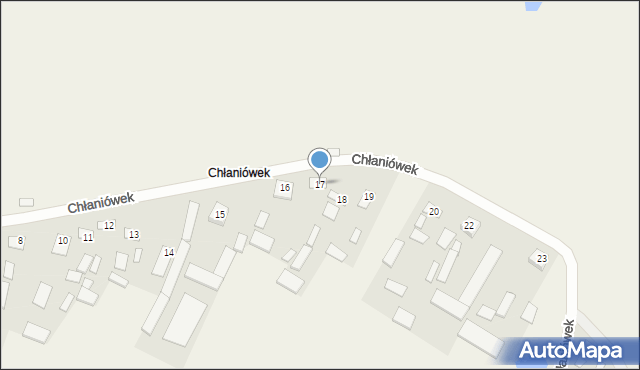 Chłaniówek, Chłaniówek, 17, mapa Chłaniówek