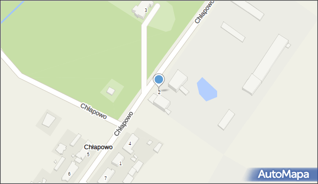 Chłapowo, Chłapowo, 2, mapa Chłapowo