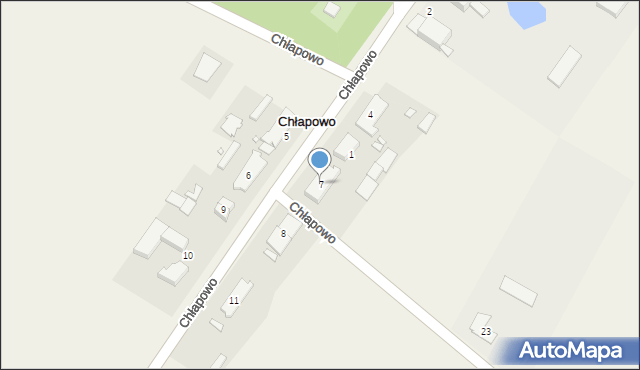 Chłapowo, Chłapowo, 7, mapa Chłapowo