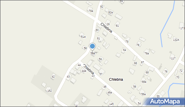 Chlebna, Chlebna, 59a, mapa Chlebna