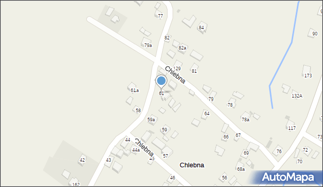 Chlebna, Chlebna, 61, mapa Chlebna