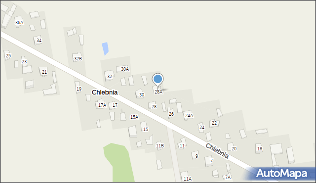 Chlebnia, Chlebnia, 28A, mapa Chlebnia