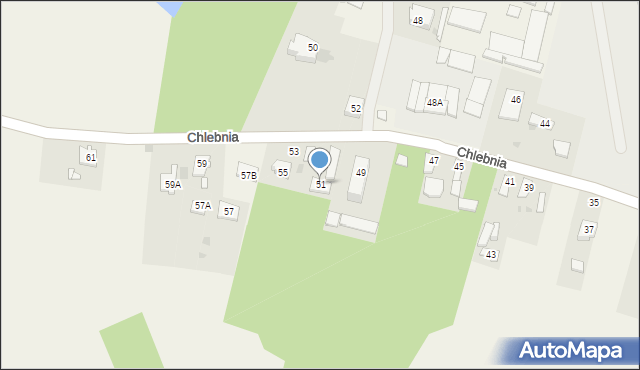 Chlebnia, Chlebnia, 51, mapa Chlebnia