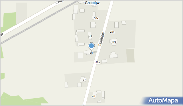 Chlebów, Chlebów, 48, mapa Chlebów