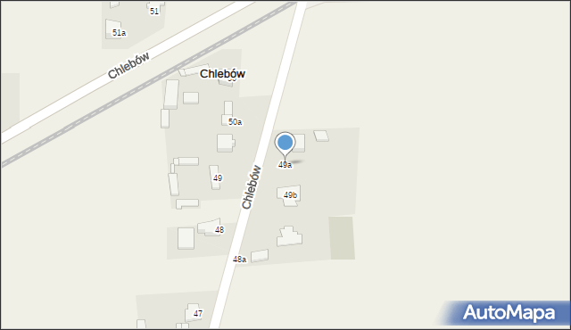 Chlebów, Chlebów, 49a, mapa Chlebów