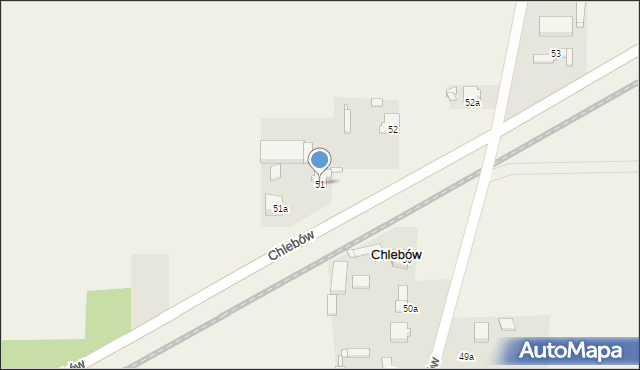 Chlebów, Chlebów, 51, mapa Chlebów