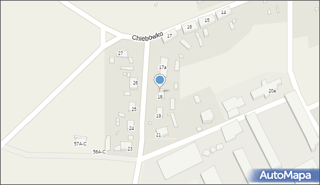 Chlebówko, Chlebówko, 18/2, mapa Chlebówko