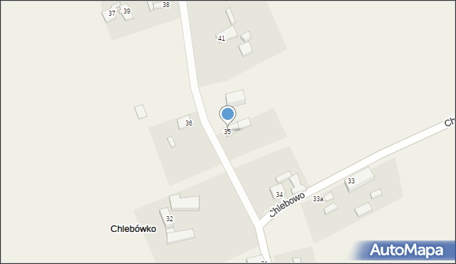 Chlebówko, Chlebówko, 35, mapa Chlebówko