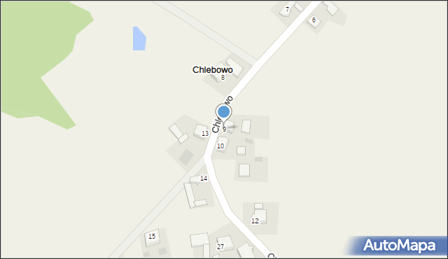 Chlebowo, Chlebowo, 9, mapa Chlebowo