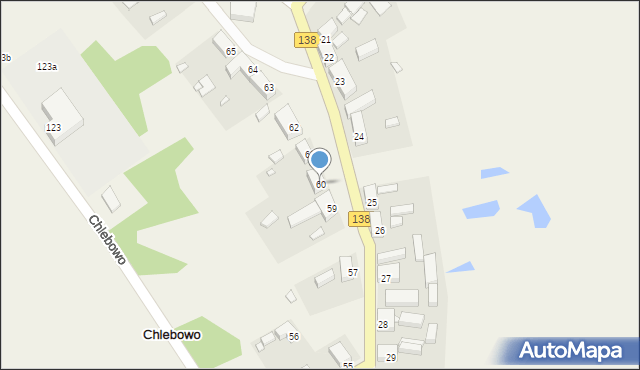 Chlebowo, Chlebowo, 60, mapa Chlebowo