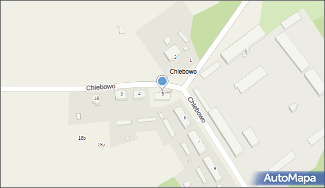 Chlebowo, Chlebowo, 5, mapa Chlebowo
