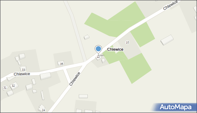 Chlewice, Chlewice, 12, mapa Chlewice