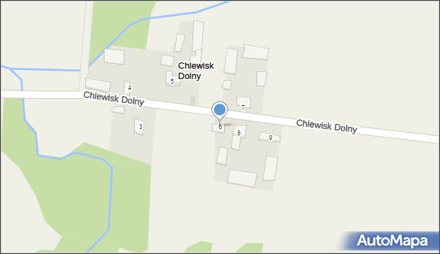 Chlewisk Dolny, Chlewisk Dolny, 6, mapa Chlewisk Dolny