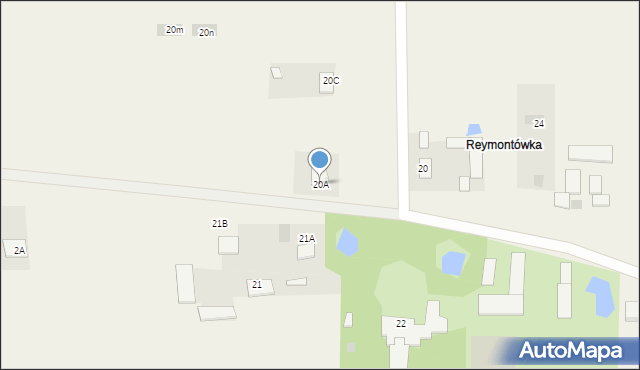 Chlewiska, Chlewiska, 20A, mapa Chlewiska