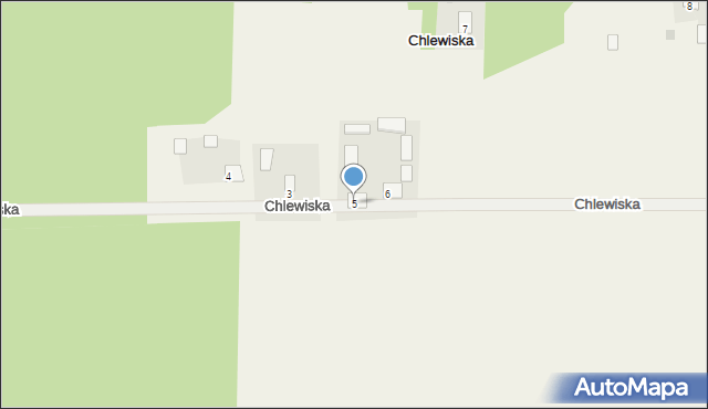 Chlewiska, Chlewiska, 5, mapa Chlewiska