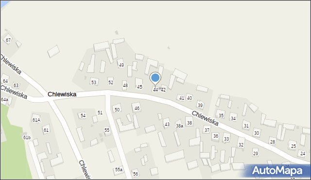 Chlewiska, Chlewiska, 44, mapa Chlewiska