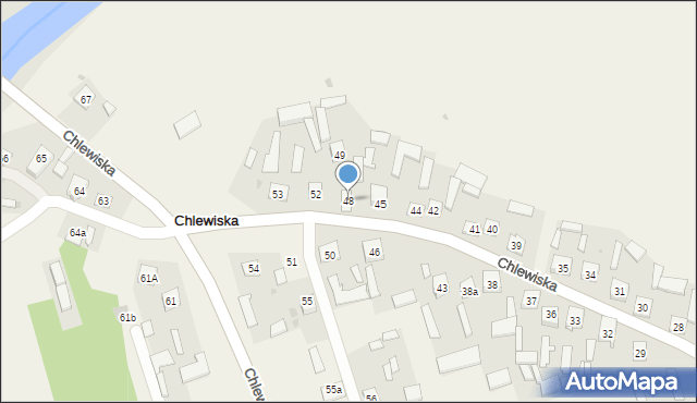 Chlewiska, Chlewiska, 48, mapa Chlewiska