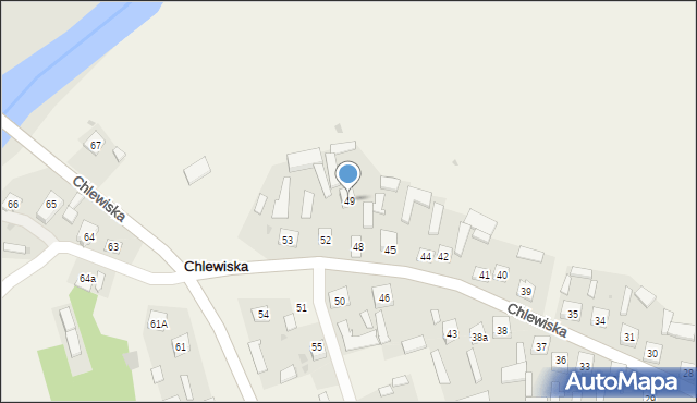 Chlewiska, Chlewiska, 49, mapa Chlewiska