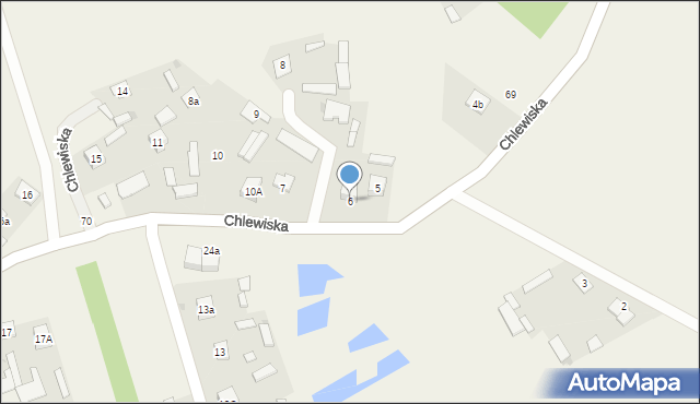 Chlewiska, Chlewiska, 6, mapa Chlewiska