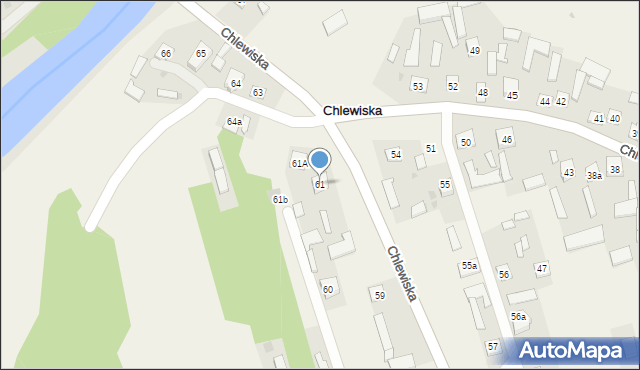 Chlewiska, Chlewiska, 61, mapa Chlewiska