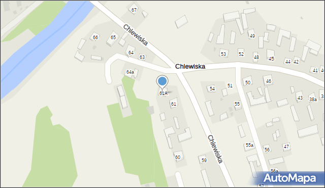 Chlewiska, Chlewiska, 61A, mapa Chlewiska