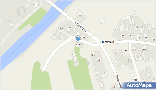 Chlewiska, Chlewiska, 64a, mapa Chlewiska