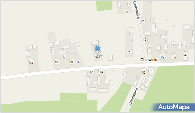 Chlewiska, Chlewiska, 60a, mapa Chlewiska