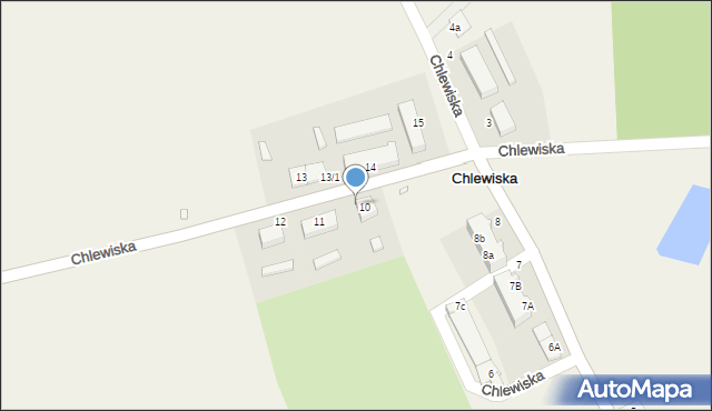 Chlewiska, Chlewiska, 10/1, mapa Chlewiska