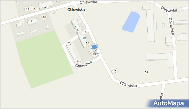 Chlewiska, Chlewiska, 6A, mapa Chlewiska