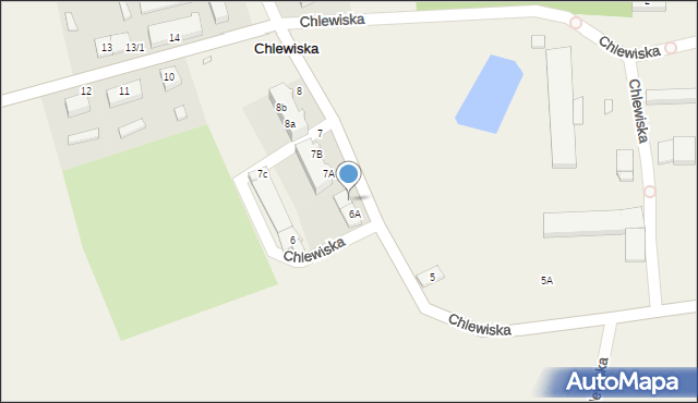 Chlewiska, Chlewiska, 6B, mapa Chlewiska