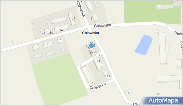 Chlewiska, Chlewiska, 8a, mapa Chlewiska