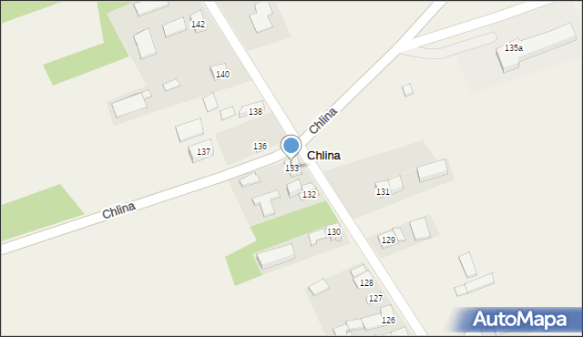 Chlina, Chlina, 133, mapa Chlina