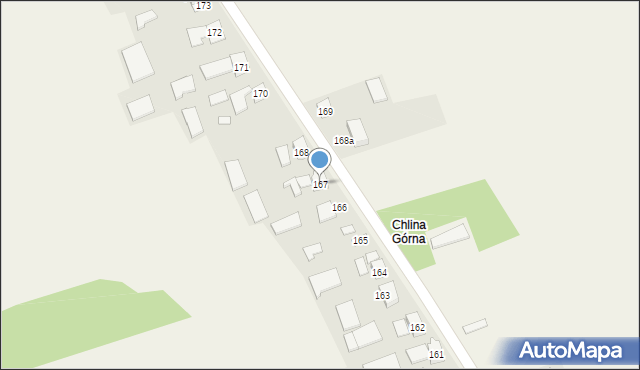 Chlina, Chlina, 167, mapa Chlina